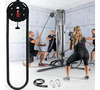 GZGHRZQS Máquina de Cuerda Infinita | Sistema de Polea Portátil con Cuerda de Nylon Premium para Brazos, Espalda y Agarre | Sistema de Cable con Resistencia Ajustable | Equipo de Gimnasio en Casa