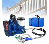 GZGHRZQS Máquina de pulverización de Pintura a Alta presión de 550W, Pulverizador de Pintura Electrico, 6 velocidades Ajustables, Gran Capacidad de 1,2L, para pulverización en Interiores y Exteriores