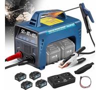 GZGHRZQS Máquina de Soldar Inverter a Batería, Soldador Inalámbrico Portátil con Tecnología IGBT, Pantalla LED, Arranque en Caliente, para MMA ARC Soldadura, Reparaciones en el Hogar