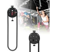 GZGHRZQS Máquina de Tracción con Cuerda Infinita | Entrenador de Cuerda Infinita | Sistema de Polea Portátil con Resistencia Ajustable | Equipo de Gimnasio en Casa para Agarre, Brazos, Espalda