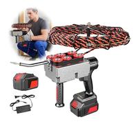 GZGHRZQS Máquina para enhebrar Cables Eléctrica de Litio sin Escobillas | Tirador De Cables | Velocidad Continua para proyectos de construcción y energía hidroeléctrica | Incluye 1/2 batería