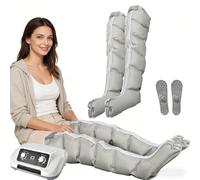 GZGHRZQS Presoterapia para Casa Abdomen Y Piernas, XXL Masajeador De Piernas Compresion De Aire, 6 CáMaras De Aire, Botas De Presoterapia para Piernas Completas, Favorece & Mejor CirculacióN