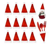 GZGXKJ 42 Piezas Mini Gorro Navidad Adornos para Mesa De Navidad 6.5 * 12 cm Sombrero de Piruleta de Navidad Tapas de Botellas Decorar Varios Accesorios navideños