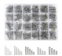 GZGXKJ 420 Piezas Muelles de Compresion 24 Especificaciones Diferentes Muelles Pequeños Acero Inoxidable Muelle para Juguetes de Primavera y DIY Artesanías Reparar Piezas