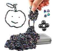 GZGXKJ 600+ Imanes Piedras de Colores Descompresión Magnetic Balls Imanes 4 Grandes Bolas Magnéticas Coloridas con Caja de Hierro Piedras Magnéticas para Ansiedad Pasatiempo Novedades Regalos