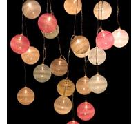GZGXKJ Guirnalda Luces Interior 20 LED 3m Luces Decorativas Luces LED Pilas con Ø5,8cm Bola Ligera Fairy Lights para Sala de Niños Balcón Fiesta Decoración de Vacaciones (Vistoso)