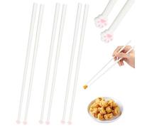 GZGXKJ Palillos Cat Paw 3 Pares Reutilizable Palillos Chinos Antideslizante Chopsticks Sushi para la Cocina de Mesa Comedor Fiestas y Picnics