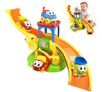 GZhaizhuan 3 in 1 Juguetes para Niños, Pista de Carreras para Niños, Pista de Carreras de Elefantes con 4 Coches de Animales Juguetes para Niños de 1-5 Años, Niños, Niñas, Rompecabezas, Regalos