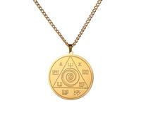 GZHENGZG Collar de Amuleto Oculto Espiritual, Colgante poderoso, Amuleto de talismán, joyería de protección de Dinero