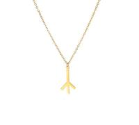 GZHENGZG Collares para Hombre y joyería para Mujer Colgante de runa Algiz Collar nórdico Amuleto pagano Protección de la Amistad Talismán Joyería Regalo