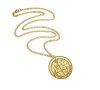 GZHENGZG para Collar Redondo De Cartas De Tarot Joyería Femenina Los Arcanos Principales Astrología Amuleto Colgantes Collar Pareja