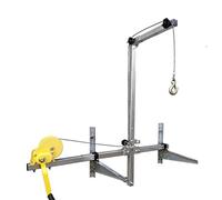 GZHENOZ Kit de Herramientas para instalación de Aire Acondicionado: Soporte de elevación Plegable y cabrestante Manual de 10 m, grúa portátil para fácil desmontaje e instalación,