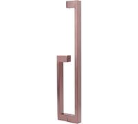 GZHENOZ Manija de Puerta corrediza Cuadrada de Madera/Vidrio, Puerta de Vidrio de Doble Cara, Puerta de Madera, manija Moderna (Color: Bronce Rojo)