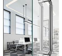 GZHENOZ Manija Moderna en Forma de H para Puerta corrediza. Tirador de Doble Cara para Puertas de Granero y Ducha de Vidrio. Barra de Entrada metálica de 119 cm. Decoración elega