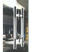 GZHENOZ Manija para Puerta de Vidrio - Manija de Acero Inoxidable para Puerta corrediza, diámetro de Tubo de 38 mm, para Puertas de Madera, Puertas de Granero y Puertas de aleaci