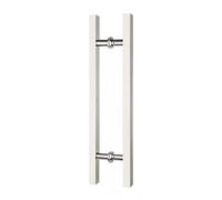 GZHENOZ Manijas de Puerta de Vidrio cuadradas para Interiores, manija Moderna para Puerta de Sala de Estar, manija de Puerta corrediza de Granero para Puerta de Tienda o Oficina,