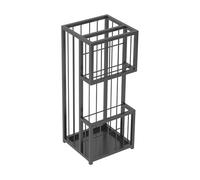 GZHENOZ Paragüero metálico de Doble Capa, de Gran Capacidad, Ideal para hoteles y entradas de viviendas, Organizador Duradero para Uso en Interiores.