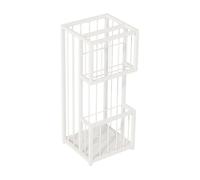 GZHENOZ Paragüero metálico de Doble Capa, de Gran Capacidad, Ideal para hoteles y entradas de viviendas, Organizador Duradero para Uso en Interiores.