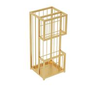 GZHENOZ Paragüero metálico de Doble Capa, de Gran Capacidad, Ideal para hoteles y entradas de viviendas, Organizador Duradero para Uso en Interiores.