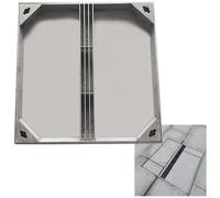 GZHENOZ Tapas de Drenaje Ocultas cuadradas de Acero Inoxidable, Tapa y Marco de alcantarilla cuadrática, Rejilla de Drenaje Invisible para Patios, Cubierta de Acceso de Aguas re