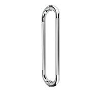 GZHENOZ Tirador de Puerta corrediza para Granero, Barra de Tiro para Puerta de Oficina, Puerta de Vidrio, Puerta de Madera, Moderna, de Acero Inoxidable para Ducha