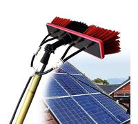 GZHENOZ Varilla de 3 a 12 m/Cepillo de 30 cm, Limpiador de Ventanas telescópico, pértiga para Limpieza de Ventanas, Cepillo telescópico con alimentación de Agua, Kit Limpiador de