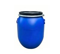 GZHERVICES Bidón De Plástico Azul, Bidón De Boca Ancha para Laboratorio Fabricado En HDPE Duradero Y Ligero, Hermético para Almacenamiento De Agua Y Alimentos, Apto para Uso como Barril De(White-A)