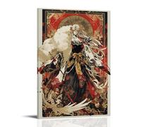 GZHYMXOZ InuYasha - Póster de lienzo clásico popular de anime para pared, pintura decorativa para dormitorio, 20 x 30 cm, estilo marco