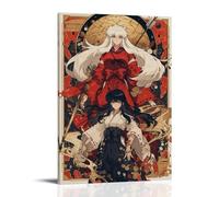 GZHYMXOZ InuYasha - Póster de lienzo clásico popular de anime para pared, pintura decorativa para dormitorio, 20 x 30 cm, estilo marco