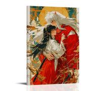 GZHYMXOZ InuYasha - Póster de lienzo clásico popular de anime para pared, pintura decorativa para dormitorio, 20 x 30 cm, estilo marco