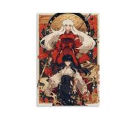 GZHYMXOZ InuYasha - Póster de lienzo clásico popular de anime para pared, pintura decorativa para dormitorio, 20 x 30 cm, estilo sin marco