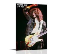 GZHYMXOZ Jimmy Page - Lienzo decorativo para pared, diseño de cantante pop y músico, 40 x 60 cm, estilo marco