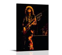 GZHYMXOZ Jimmy Page - Lienzo decorativo para pared, diseño de cantante y músico, 30 x 45 cm, estilo marco