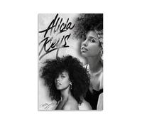 GZHYMXOZ Lienzo decorativo de Alicia Keys con diseño de cantante y músico excepcional y sorprendente, pintura decorativa para dormitorio, 40 x 60 cm, estilo sin marco