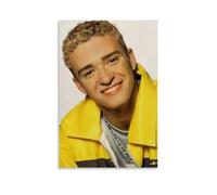 GZHYMXOZ Lienzo decorativo de Justin Timberlake con diseño de cantante y músico excepcional y sorprendente para pared, pintura decorativa para dormitorio, 20 x 30 cm, estilo sin marco