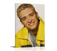 GZHYMXOZ Lienzo decorativo de Justin Timberlake con diseño de cantante y músico excepcional y sorprendente para pared, pintura decorativa para dormitorio, 20 x 30 cm, estilo marco