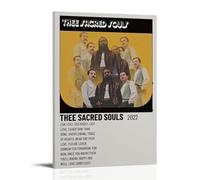 GZHYMXOZ Lienzo decorativo para pared, diseño de almas sagradas y cantante increíble de Thee Sacred Souls, póster decorativo para dormitorio, 20 x 30 cm, estilo marco
