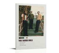 GZHYMXOZ Lienzo decorativo para pared, diseño de almas sagradas y cantante increíble de Thee Sacred Souls, póster decorativo para dormitorio, 20 x 30 cm, estilo marco