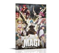 GZHYMXOZ Magi The Labyrinth of Magic - Póster de anime clásico popular para pared, pintura decorativa para dormitorio, 50 x 75 cm, estilo marco