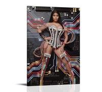 GZHYMXOZ Nicki Minaj - Lienzo decorativo para pared, diseño de cantante y músico, 40 x 60 cm, estilo marco