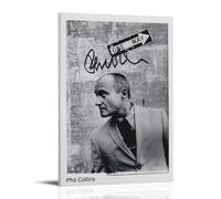 GZHYMXOZ Phil Collins - Lienzo decorativo para pared, diseño de cantante y banda increíble, póster decorativo para dormitorio, 50 x 75 cm, estilo marco