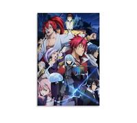 GZHYMXOZ Póster de anime clásico popular con texto en inglés "That Time I Got Reincarnated As A Slime" para pared, pintura decorativa para dormitorio, 20 x 30 cm, estilo sin marco