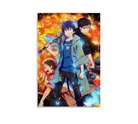 GZHYMXOZ Póster de lienzo de anime clásico popular de exorcista azul, arte decorativo para pared, pintura para dormitorio, 50 x 75 cm, estilo sin marco