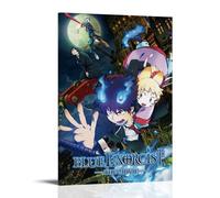 GZHYMXOZ Póster de lienzo de anime clásico popular de exorcista azul, arte decorativo para pared, pintura para dormitorio, 20 x 30 cm, estilo marco