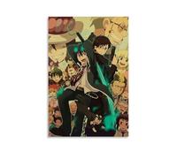 GZHYMXOZ Póster de lienzo de anime clásico popular de exorcista azul, arte decorativo para pared, pintura para dormitorio, 50 x 75 cm, estilo sin marco
