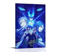 GZHYMXOZ Póster de lienzo de anime clásico popular de exorcista azul, arte decorativo para pared, pintura para dormitorio, póster de 50 x 75 cm, estilo marco