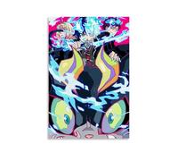 GZHYMXOZ Póster de lienzo de anime clásico popular de exorcista azul, arte decorativo para pared, pintura para dormitorio, 50 x 75 cm, estilo sin marco