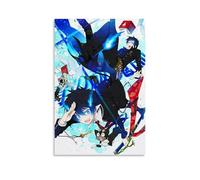 GZHYMXOZ Póster de lienzo de anime clásico popular de exorcista azul, arte decorativo para pared, pintura para dormitorio, 50 x 75 cm, estilo sin marco