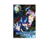 GZHYMXOZ Póster de lienzo de anime clásico popular de exorcista azul, arte decorativo para pared, pintura para dormitorio, 50 x 75 cm, estilo sin marco