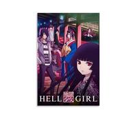 GZHYMXOZ Póster de lienzo de anime clásico popular de Hell Girl para pared, pintura decorativa para dormitorio, 30 x 45 cm, estilo sin marco